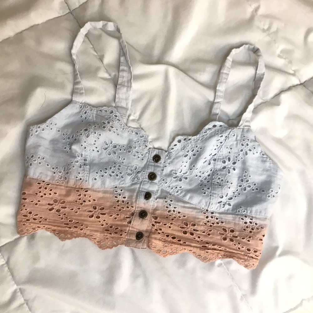Tie dye bralette crop top